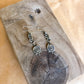 swirl spike chain earrings