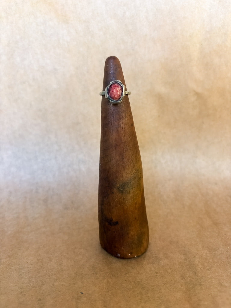rhodochrosite ring
