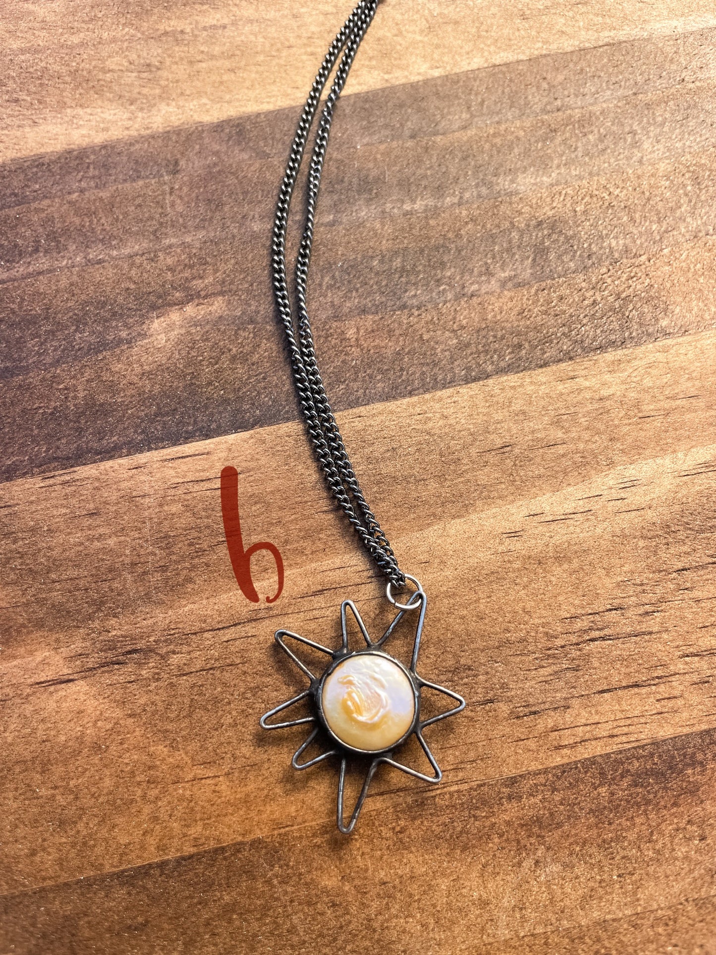 sun pearl pendant