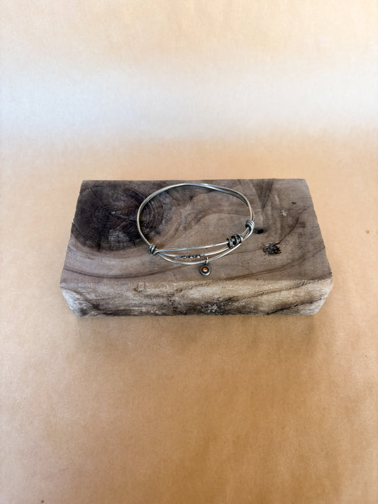 creamsicle junk bangle