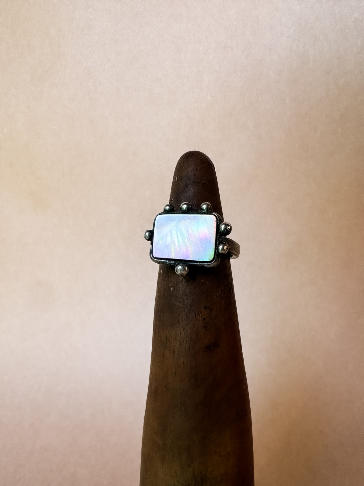 mother of pearl window ring
