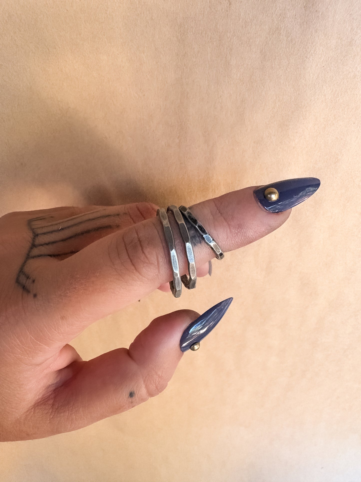 faceted stacking ring
