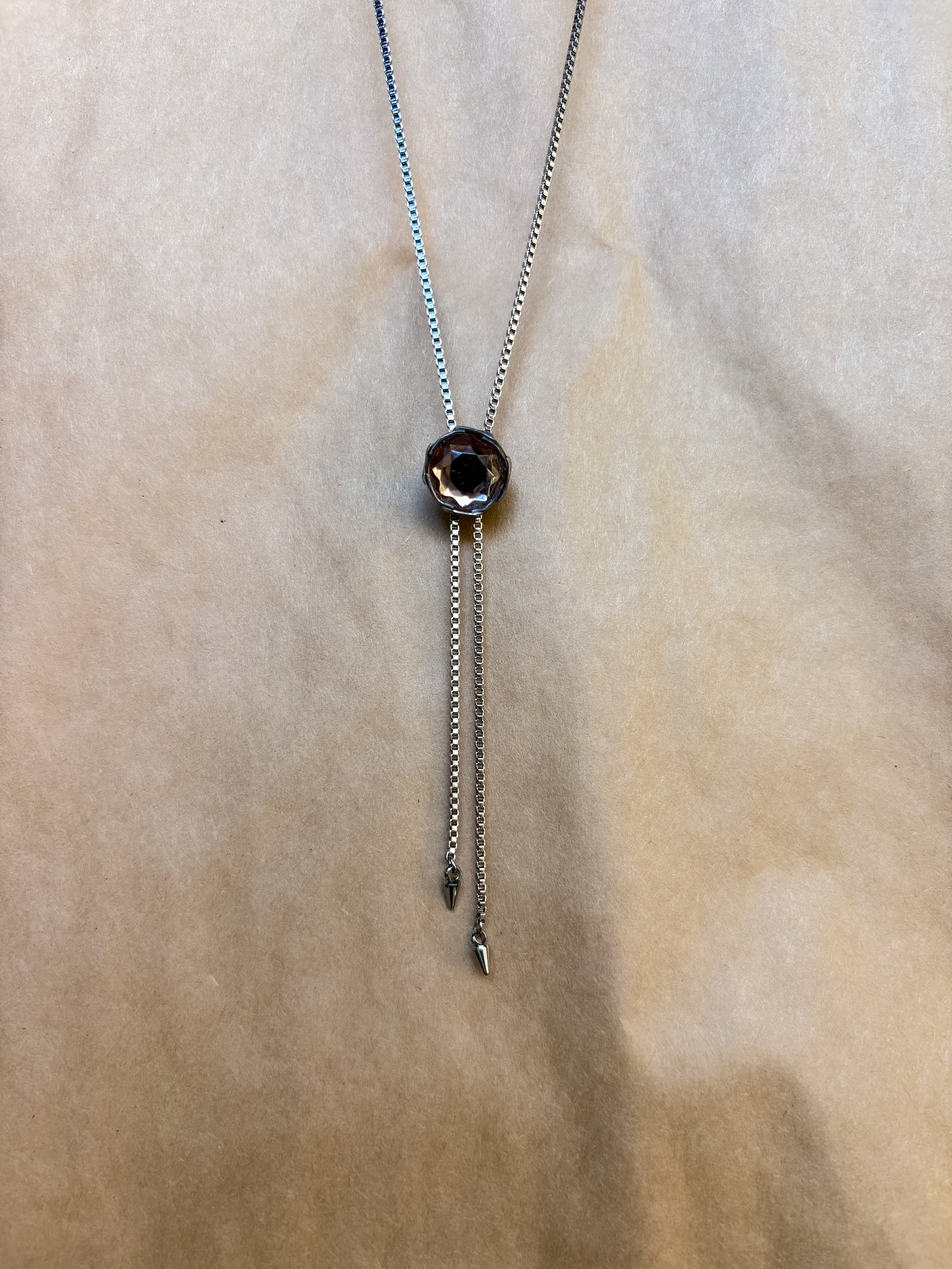 diamond rose chain bolo