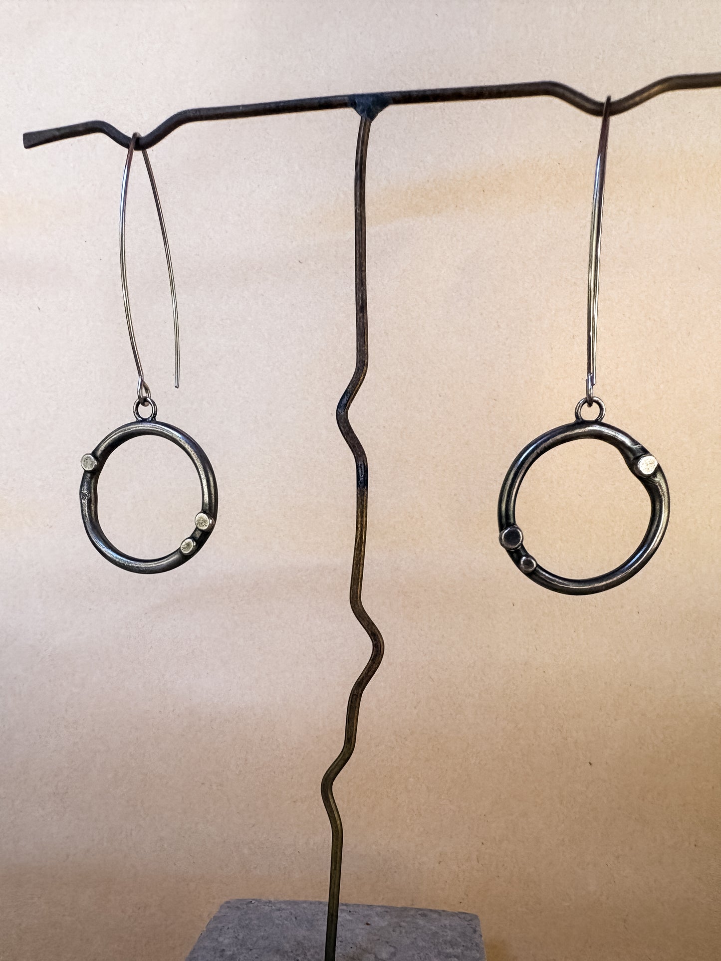 studded portal earrings I