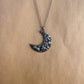 large crescent moon necklace