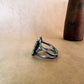 black mother of pearl ring