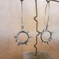 sunburst portal earrings