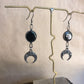 black moon earrings