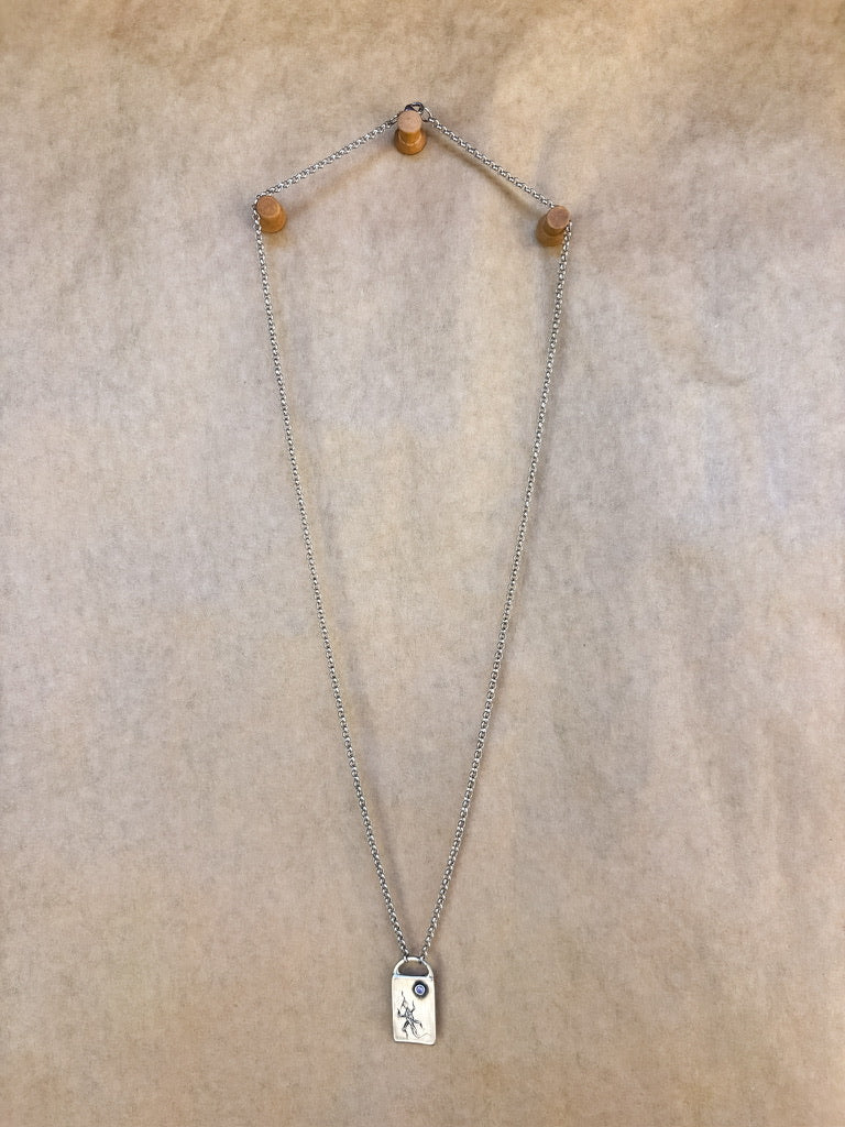 basking lizard necklace
