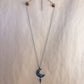 crescent moon spike necklace