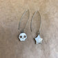 skull & star mismatch earrings