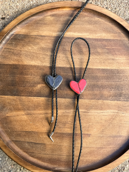 broken heart bolo tie