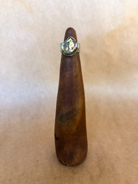 peacock pearl ring