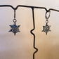 swirl spike earrings