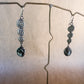 dark pearl spiral earrings
