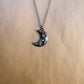 small crescent moon necklace
