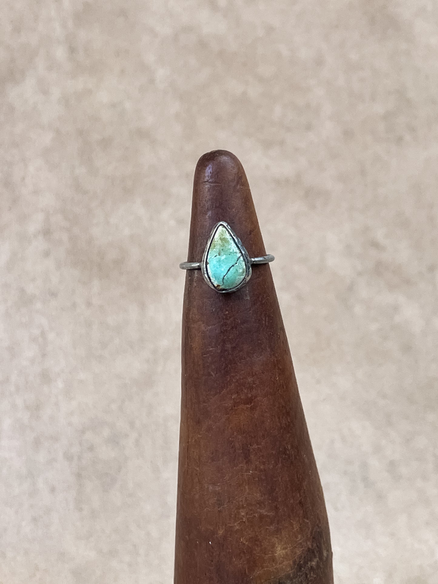 teardrop turquoise ring