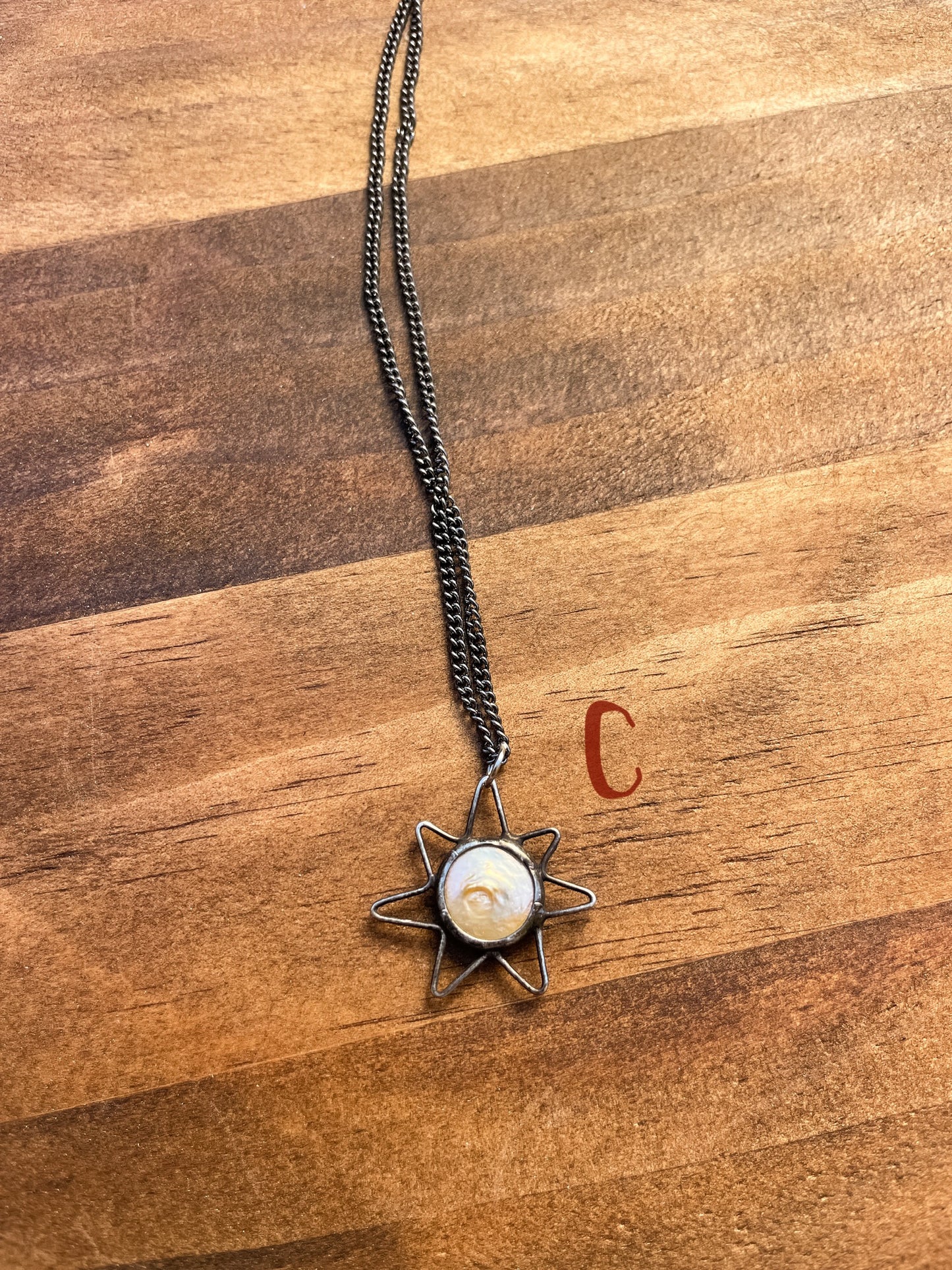 sun pearl pendant