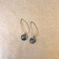dark swirl earrings
