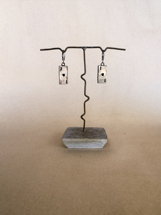 3 of hearts earrings