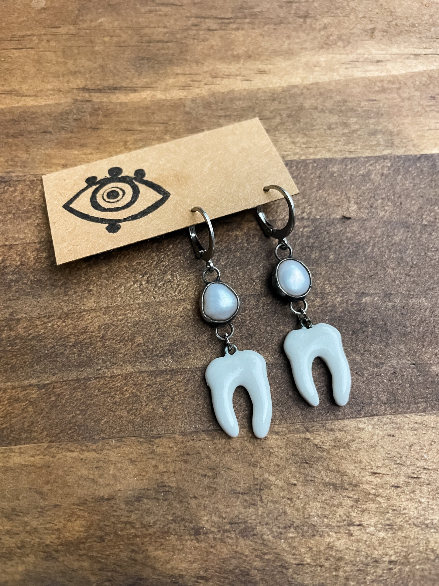 pearly whites earrings