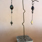 black star drop earrings