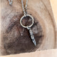 short slag spike necklace