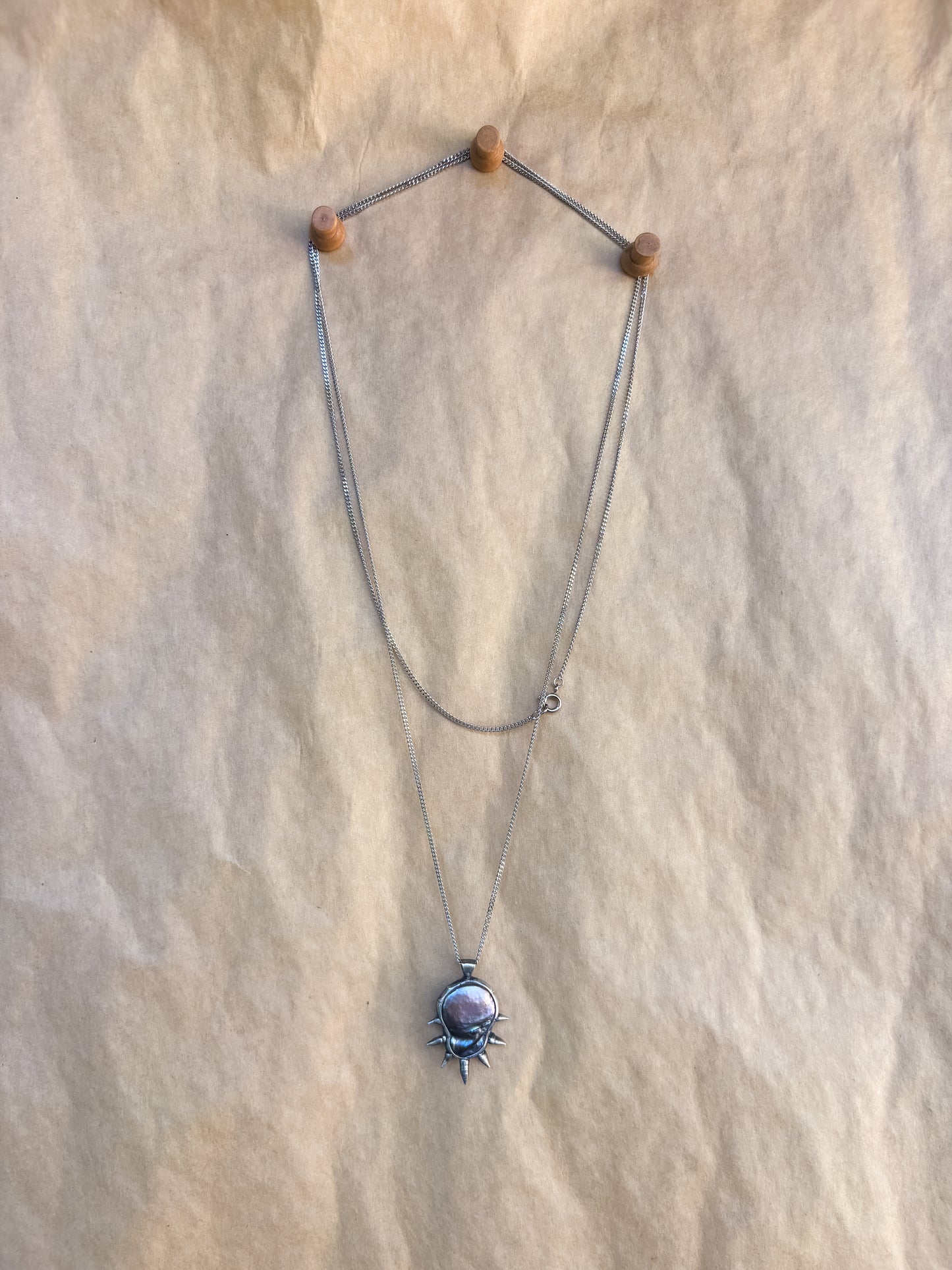 black nova wrap necklace