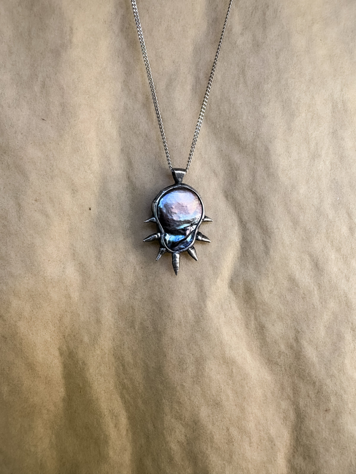 black nova wrap necklace