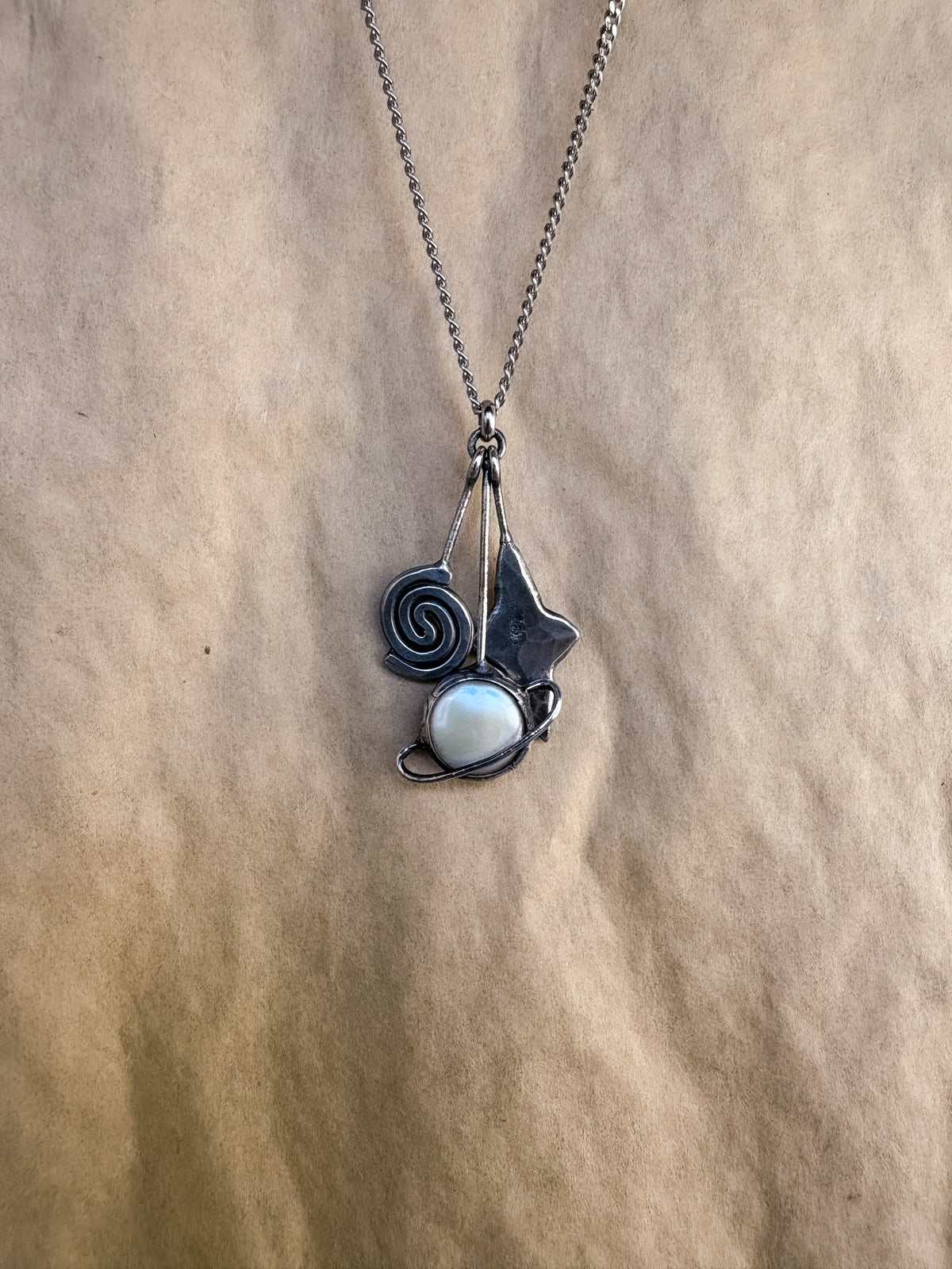solar system charm necklace