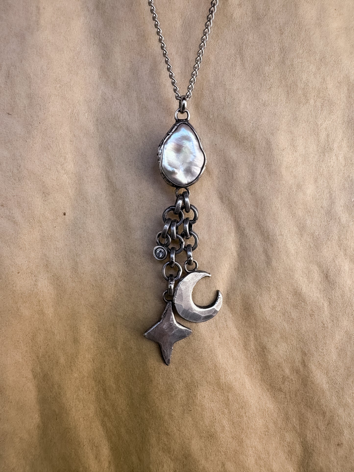 celestial dusk charm necklace