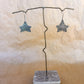 broad star earrings