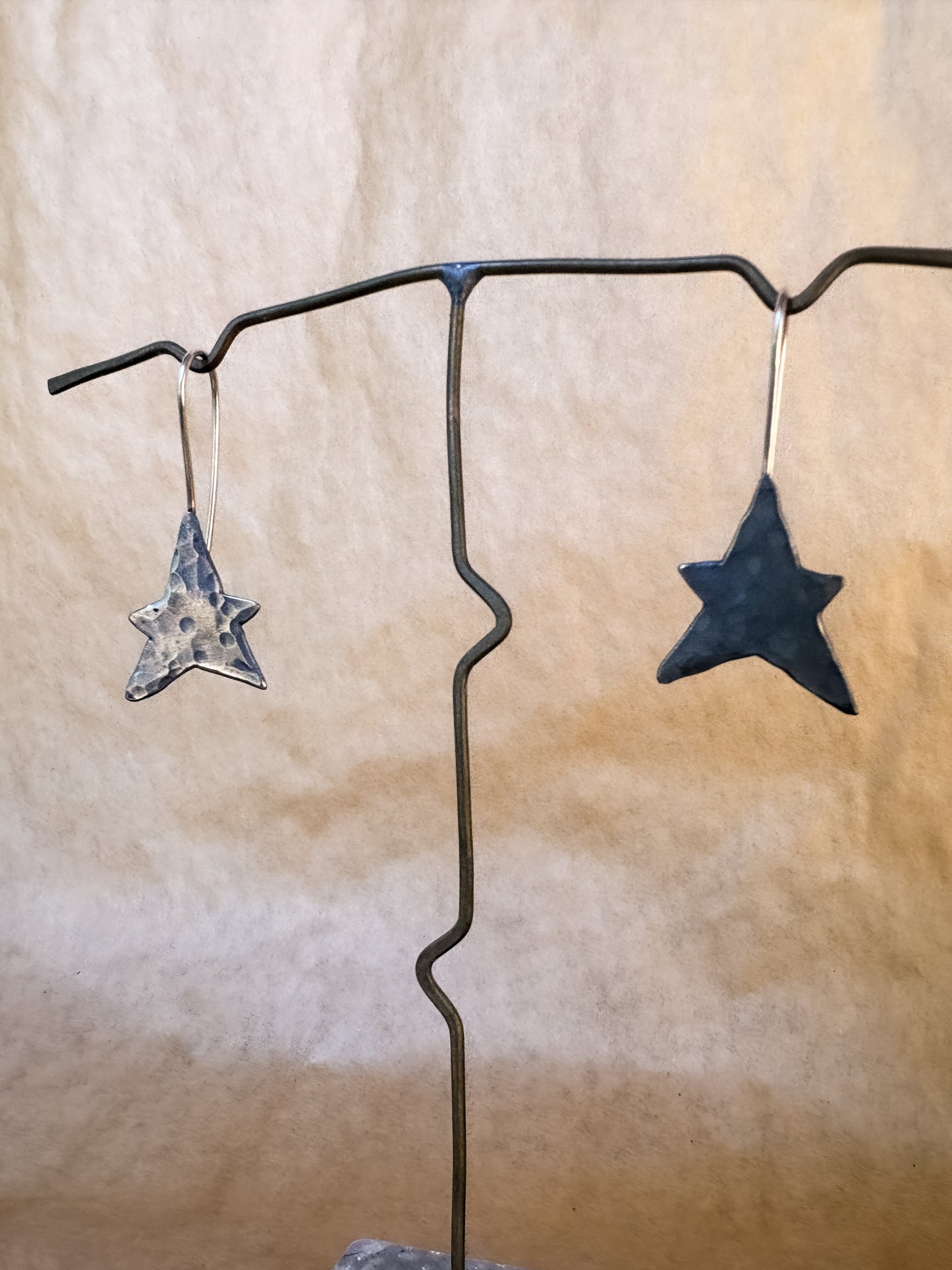 long star earrings