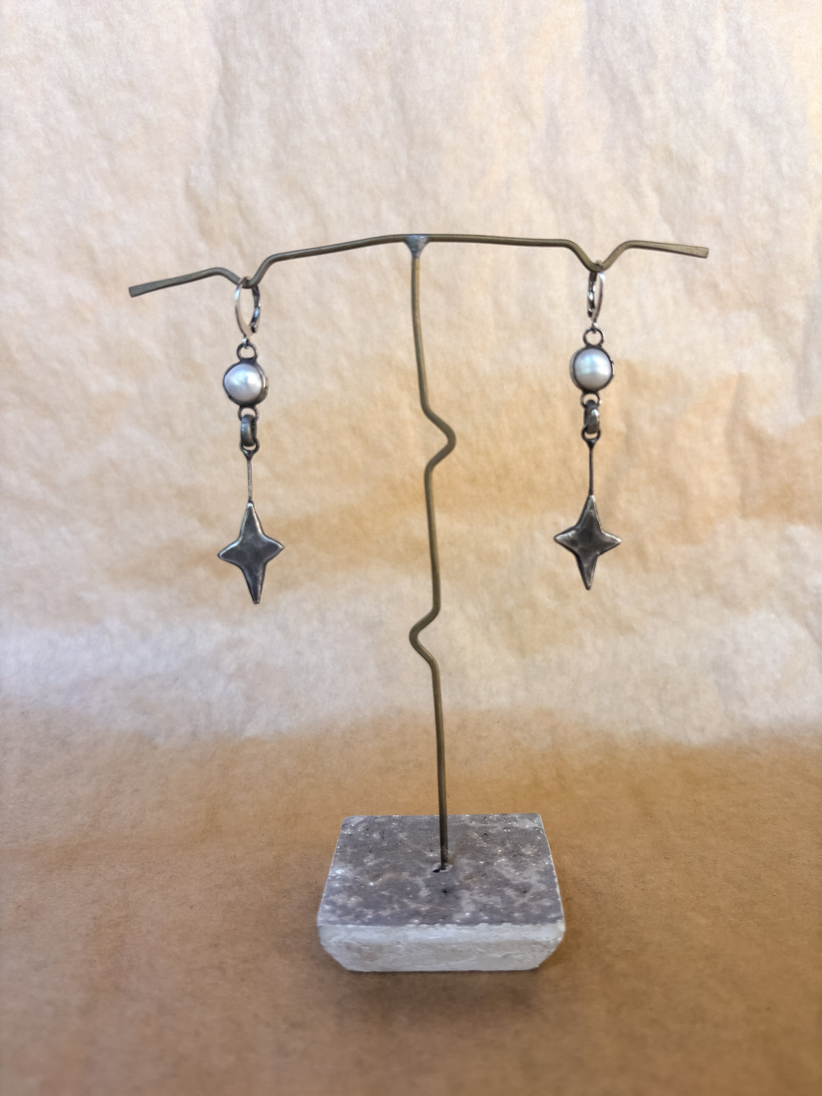 stardrop pearl earrings
