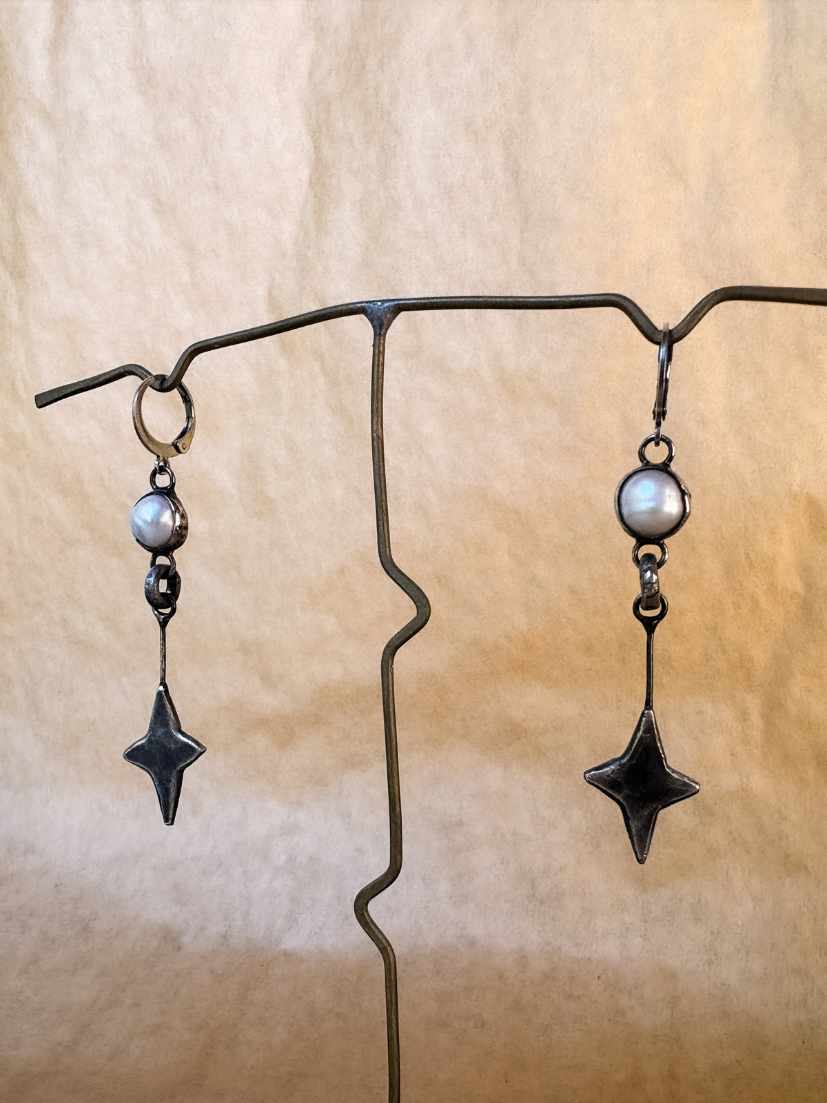 stardrop pearl earrings