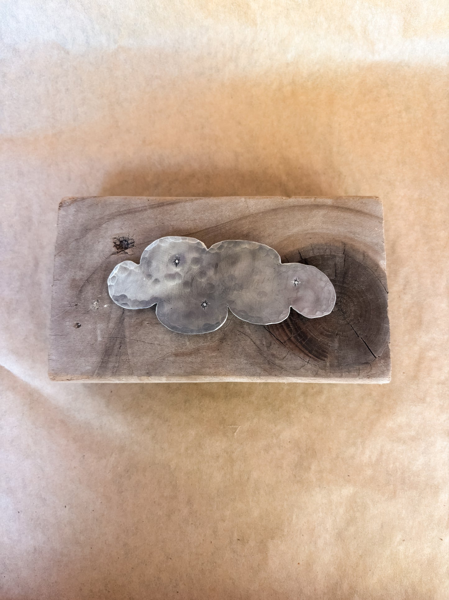 plush starry cloud brooch