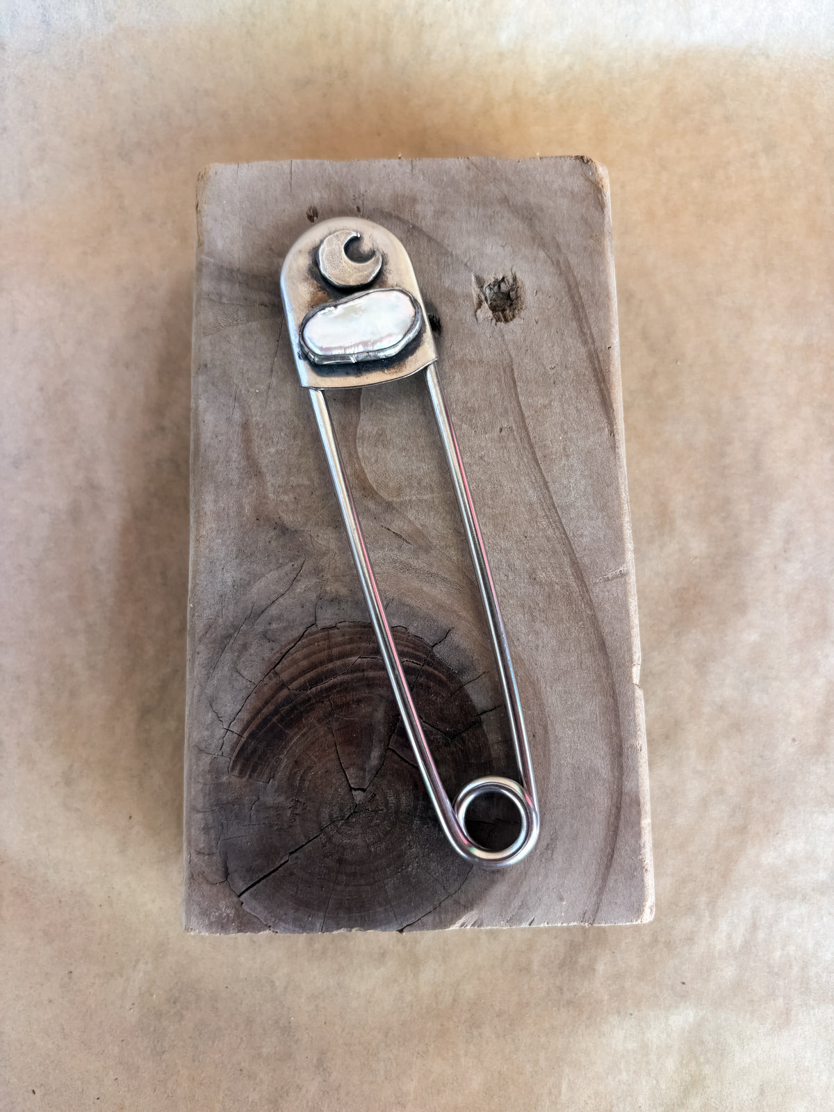 cloud moon safety pin