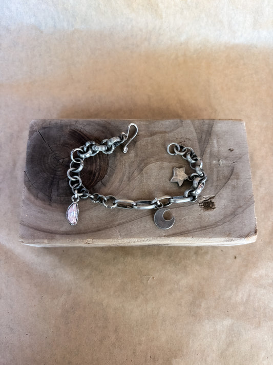 blush cloud charm bracelet