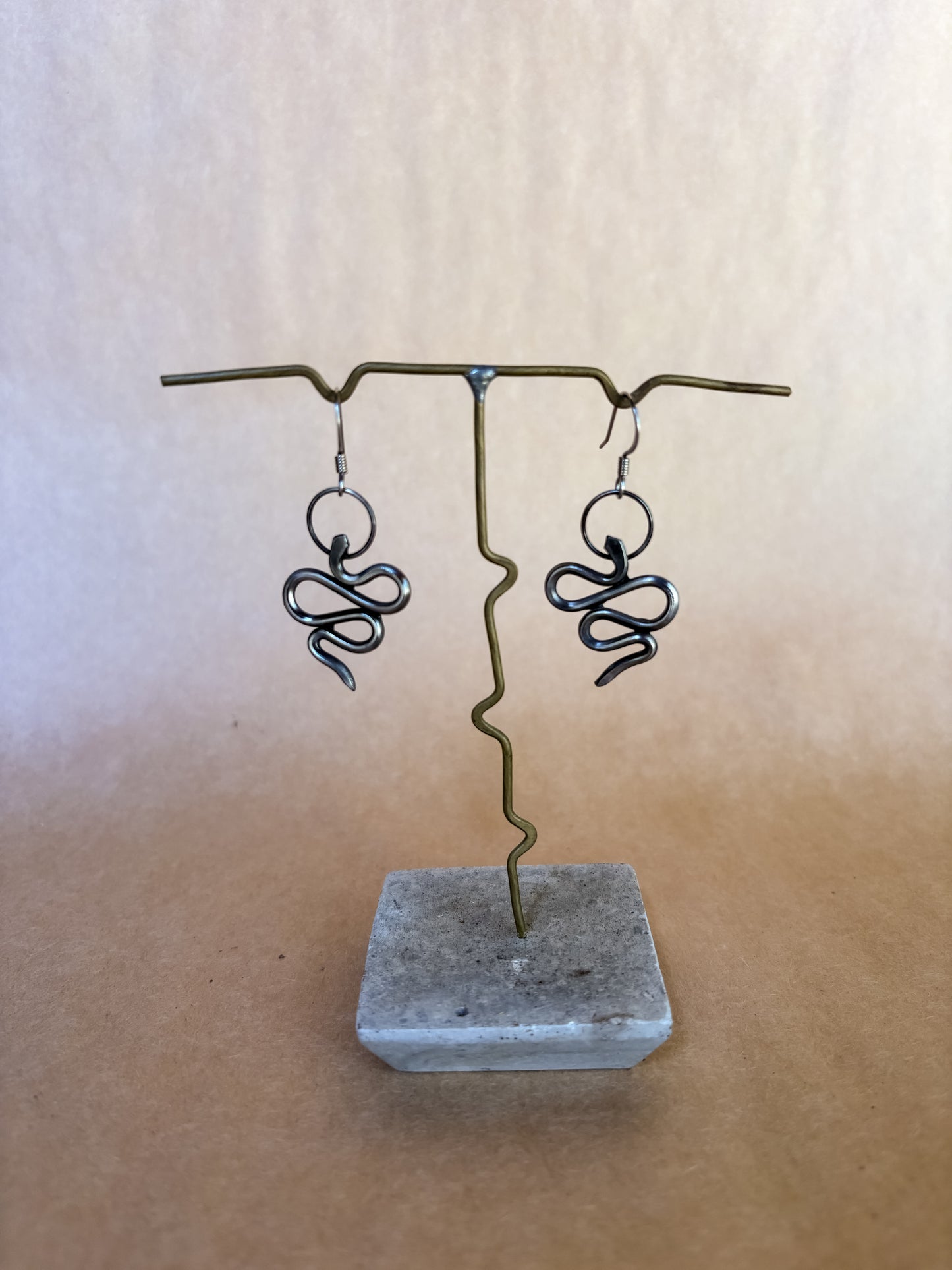 sneaky snake earrings