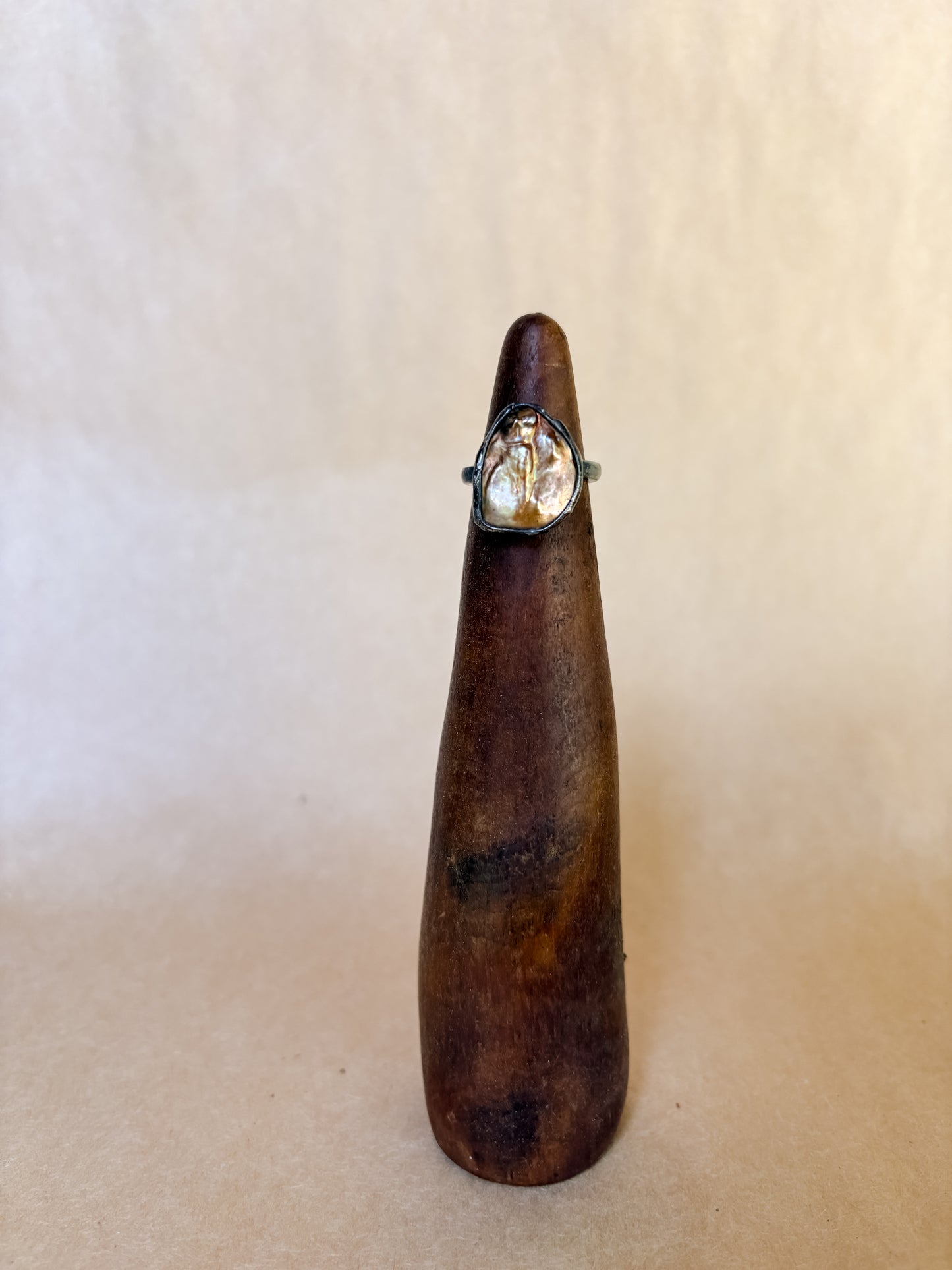 ancient gold pearl ring