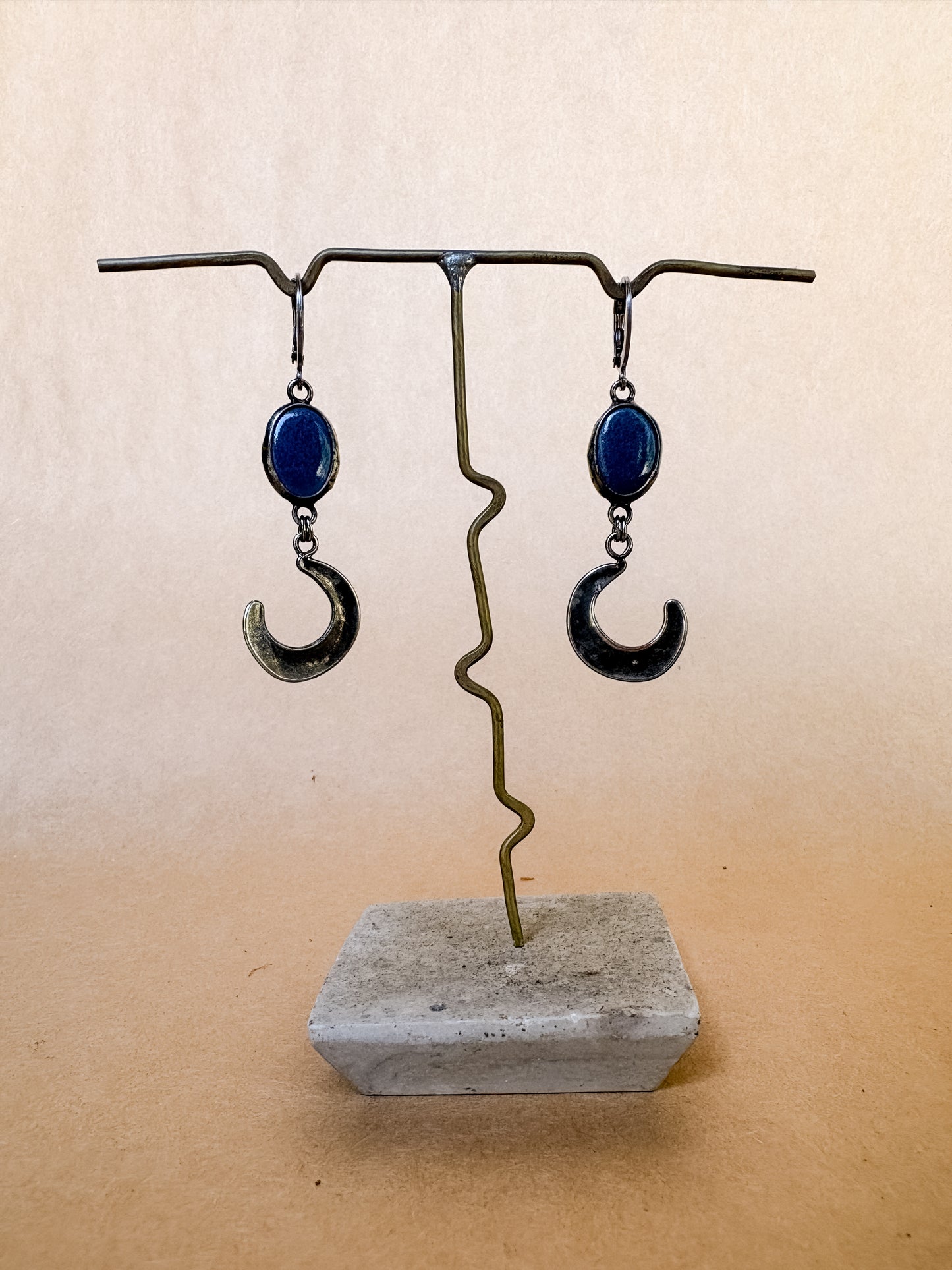 midnight moon earrings