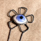 flower eye hairpin
